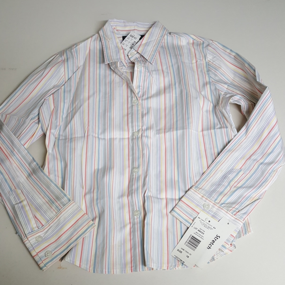 Annie Sez Harve Benard Holtzman Striped Blouse